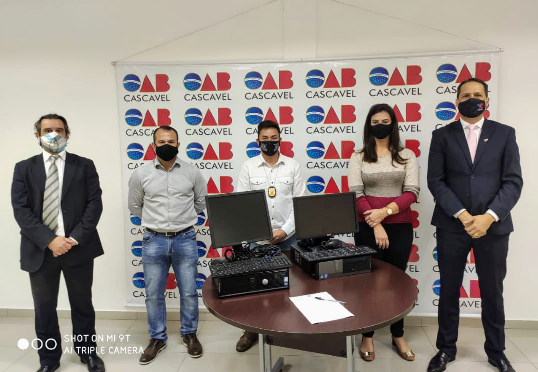 Equipamentos eletrônicos  doados pela OAB-Cascavel agilizam trabalho do Depen