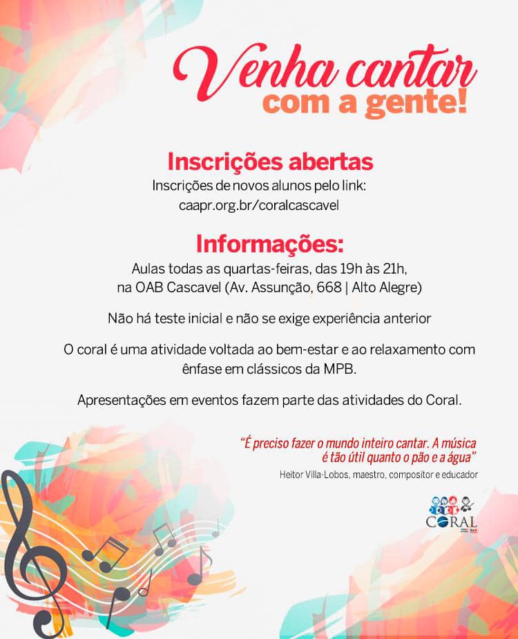 CORAL OAB CASCAVEL