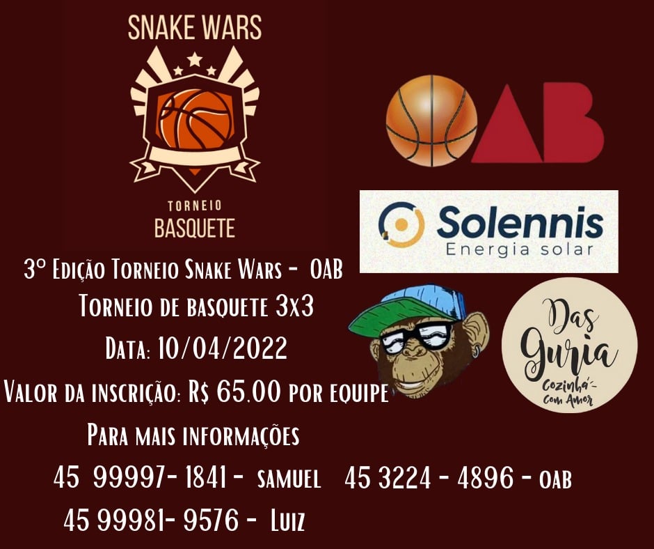 3° OAB Cascavel Snake Wars reúne adeptos do basquete