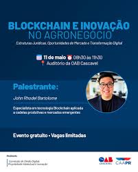 OAB Cascavel promove evento sobre Blockchain e inovação no agronegócio